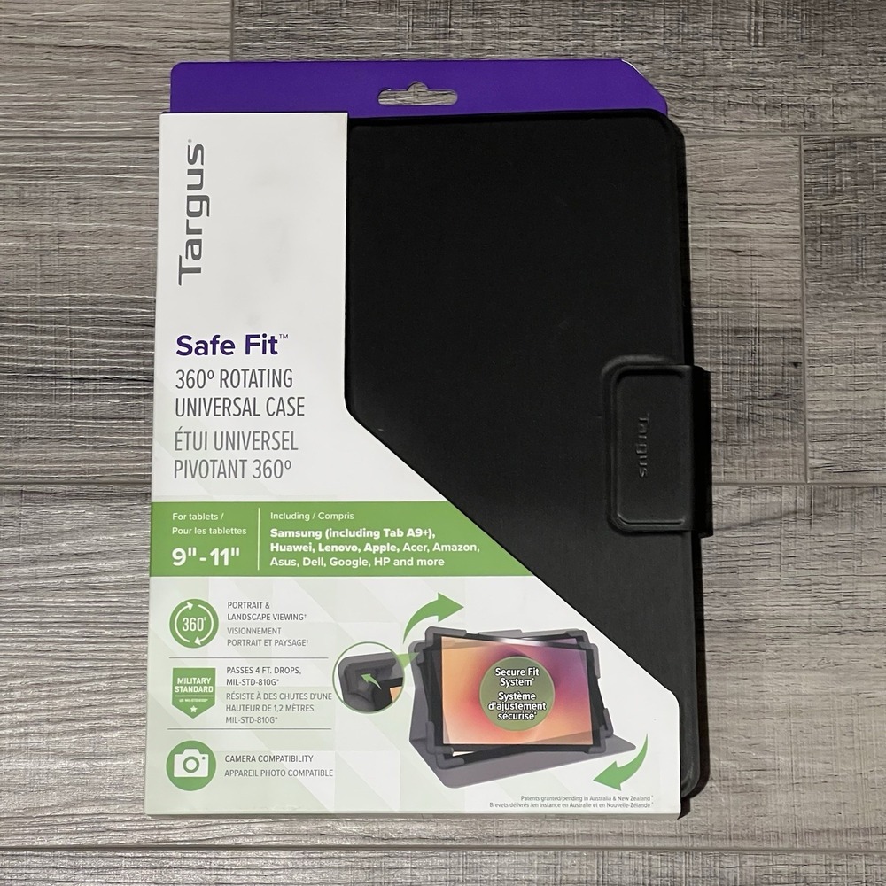 Universal Tablet Case Large Fits 9 - 10 Inch Tablets - 360° Rotating